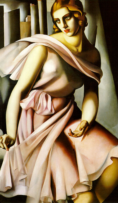 Portrait of Romana de la Salle painting - Tamara de Lempicka Portrait of Romana de la Salle art painting